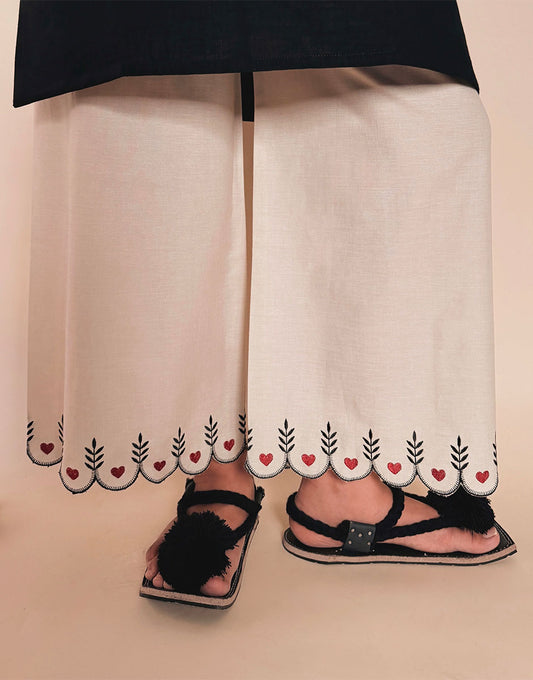 Ivory Hearts Culottes