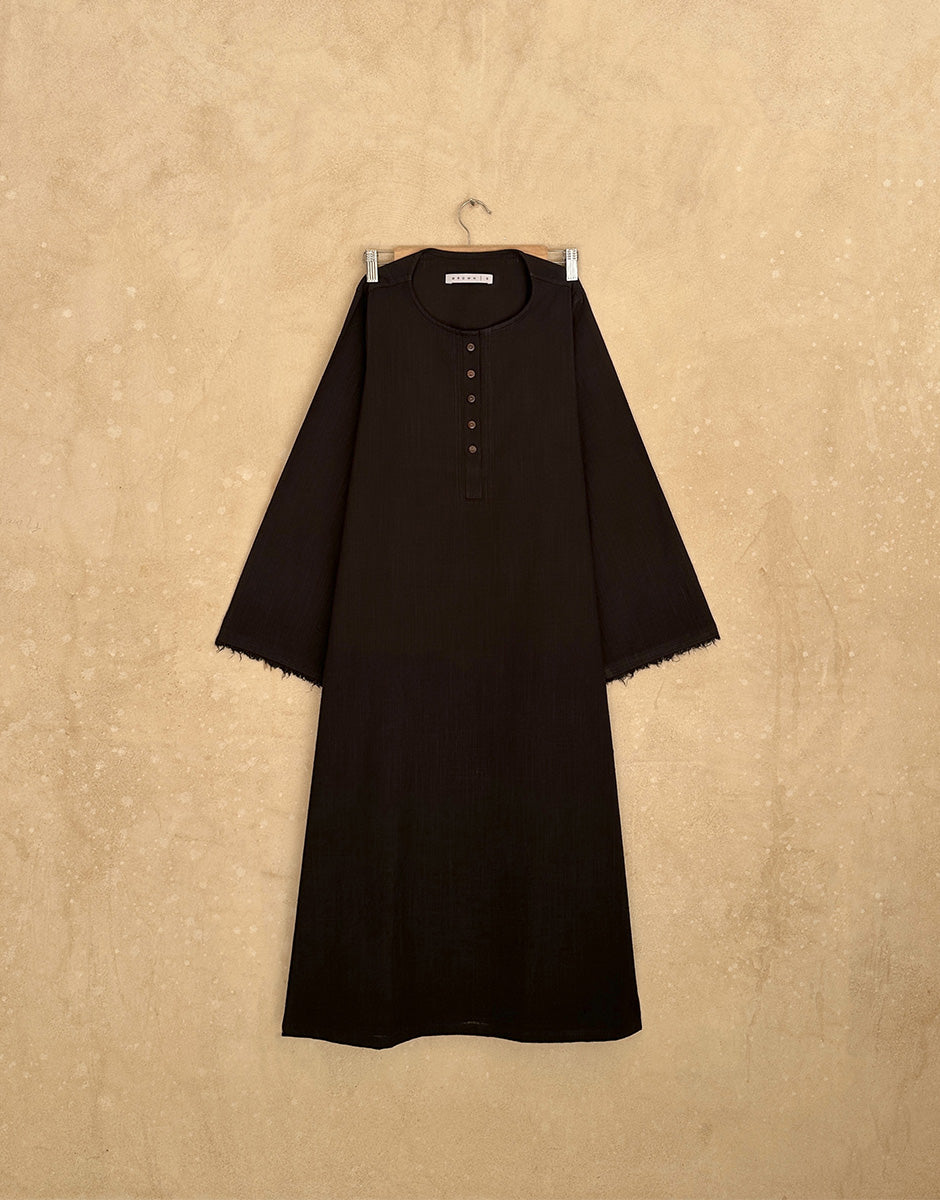 Black – Long Length Basic Kurta