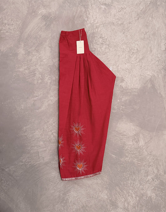 Pink Hearts Shalwar - UPCYCLED