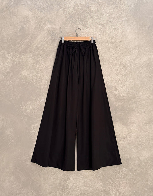 Wide Leg Pants - Black