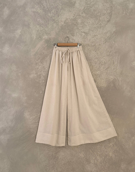 Wide Leg Pants - Ivory