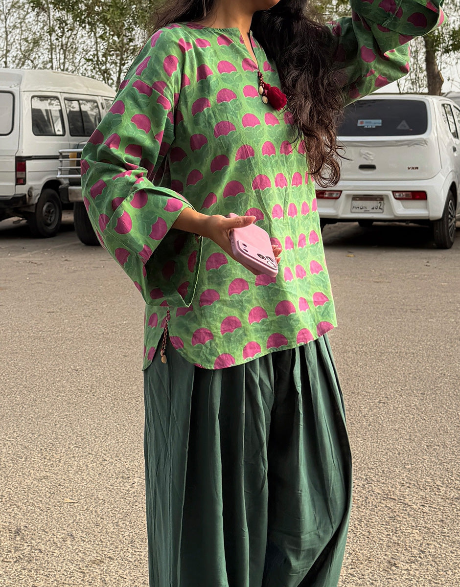 Green Flora Top