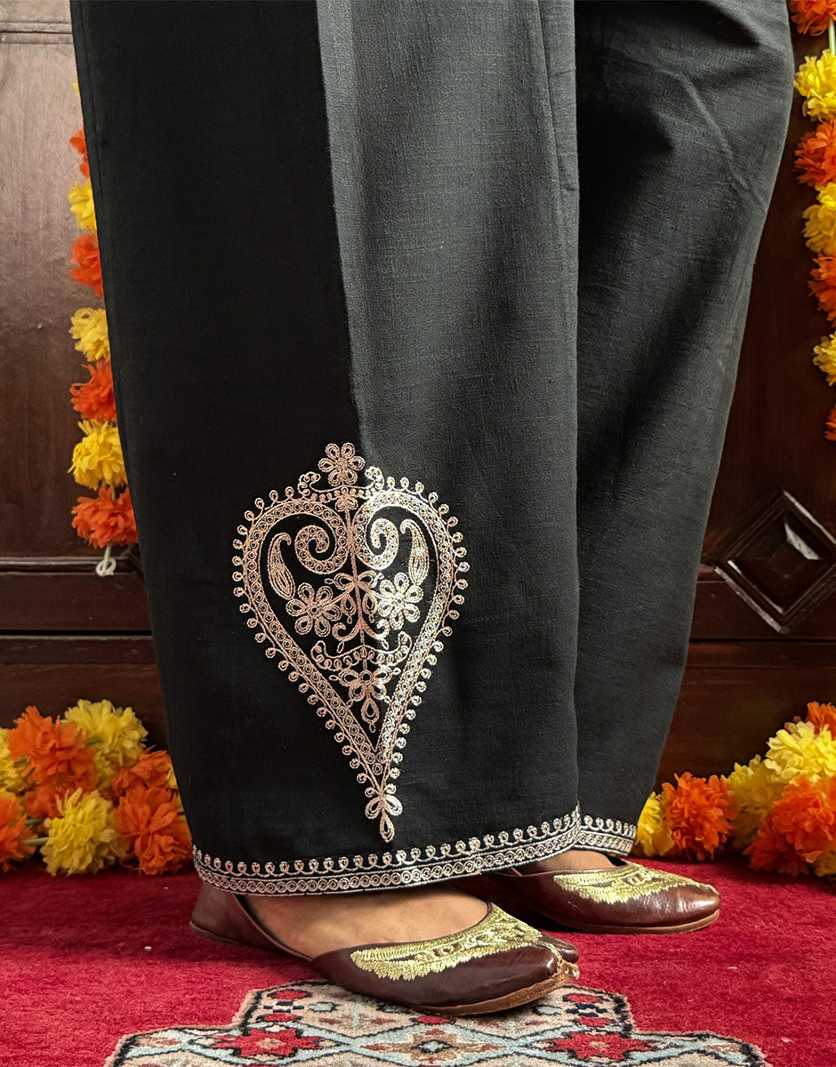 Black and Beige Shalwar
